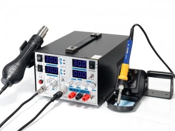 30V 5A Hot Air Soldering Rework Station with DC Power Supply, Item WEP-853D 