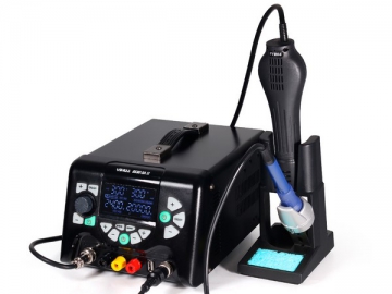 853D 5A-II Soldering Rework Station with Hot Air Heat Gun and Soldering Iron