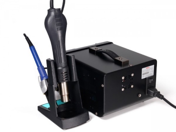 853D 5A-II Soldering Rework Station with Hot Air Heat Gun and Soldering Iron