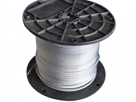 7X7 Galvanized Steel Wire Rope, Aircraft Cable