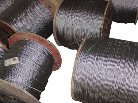 6X37 Classification Bright Wire Rope, IWRC (Steel Core)