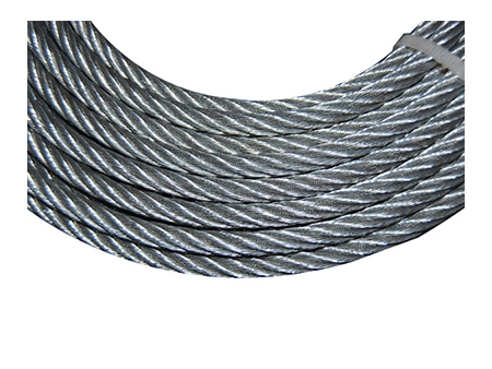 6X7 Galvanized Wire Rope, IWRC (Steel Core)