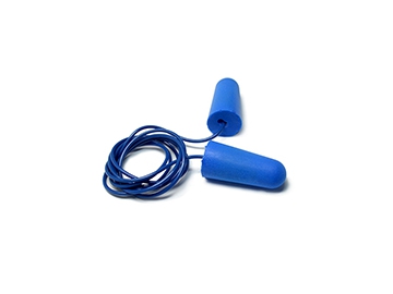Foam Metal Detectable Earplugs, EC-1003A-C Disposable PU Earplug
