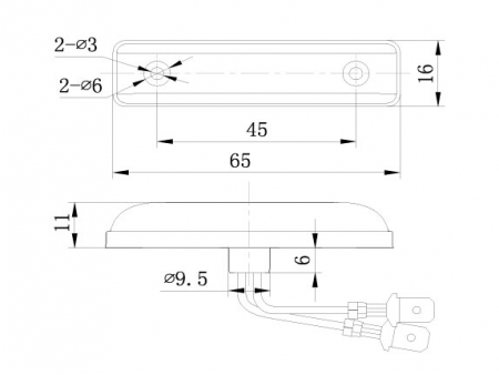 Rear Position Lamp/Rear End-Outline Marker Lamp