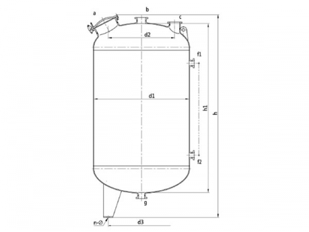 Glass-Lined Storage Tank, F Type