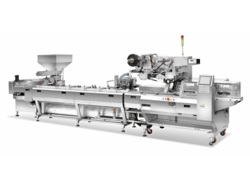 Flow Wrapping Machine  Line  Automatic Horizontal Flow Wrapper Integrated with Auto Feeder