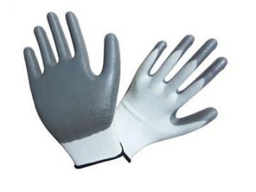 Nitrile Palm Coated Gloves GSN1030W Rubber Gloves