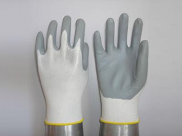 Nitrile Palm Coated Gloves GSN6030W/B Rubber Gloves