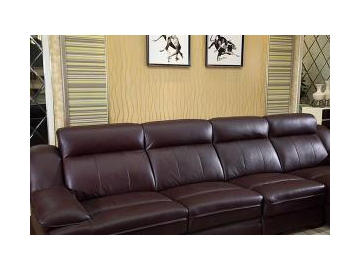 GF089 Contemporary Leather Sectional Sofa