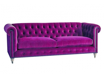 Fabric Chesterfield Sofa Bed