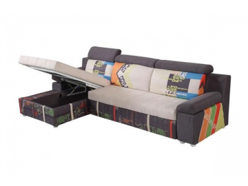 AD159 Storage Sectional Sofa Bed