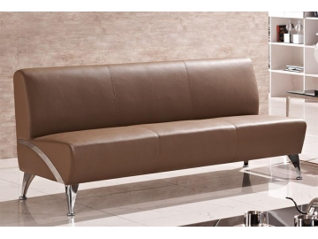 Armless Leather Couch