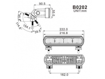 B0202 LED Light Bar with 10W LED Lights