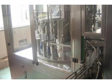 Filling and Capping Line with Bottle Unscrambler