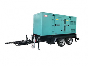 Mobile Diesel Generator, Trailer Mounted Industrial Generator, Towable Generator