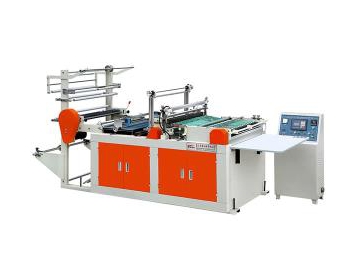 Fully Automatic Double Channel Plastic T-shirt Bag Making Machine, XD-PT800