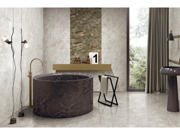Premium Castle Grey Marble Tile  (Ceramic Wall Tile, Floor Ceramic Tile, Interior Tile, Exterior Tile)