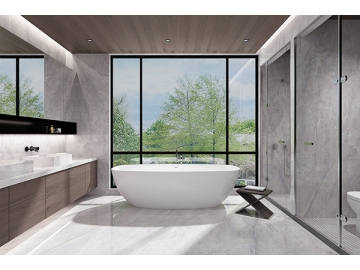 Tundra Grey Mable Wall Slab   (Porcelain Wall & Floor Tiles, Interior and Exterior Tile)