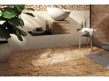 Rainforest Brown (polished) Marble Tile  (Wall Ceramic Tile, Floor Ceramic Tile, Indoor Tile, Outdoor Tile)