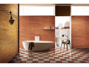 Travertino Rosso Persiano Marble Tile  (Ceramic Floor Tile, Wall Ceramic Tile, Indoor Ceramic Tile, Outdoor Tile)