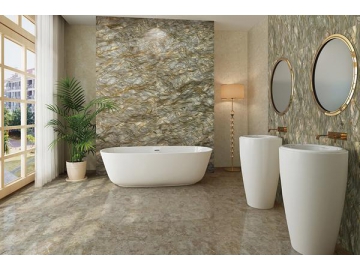 Ocean Grass Agate Marble Tile  (Ceramic Wall Tile, Ceramic Floor Tile, Indoor Ceramic Tile, Outdoor Tile)