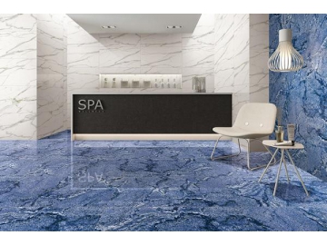 Azul Bahia Marble Tile  (Floor Ceramic Tile, Interior Ceramic Tile, Exterior Ceramic Tile)