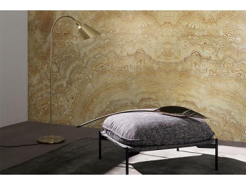 Gold Phoenix Marble Wall Tile  (Ceramic Wall Tile, Ceramic Floor Tile, Interior Tile, Exterior Tile)