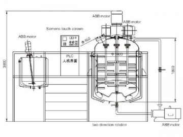 RHJ-B Vacuum Mixing Emulsifying Machine