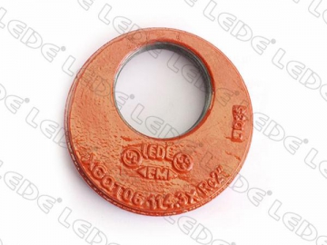 Eccentric Hole Grooved Pipe End Cap