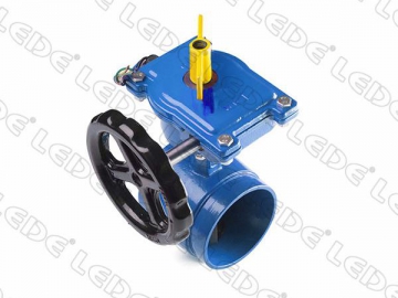 Water Flow Control Grooved Butterfly Valve