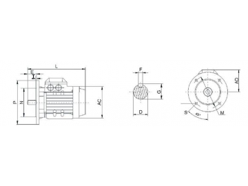 YS Series AC Induction Motor, Asynchronous Motor