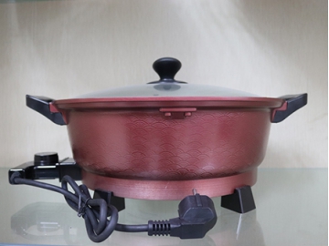 Electric Skillet Round Cooking Pot