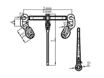 Ratchet Chain Load Binder