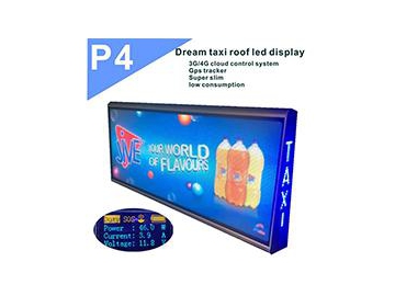 Taxi Advertising LED Display Screen  (LED Mobile Display)