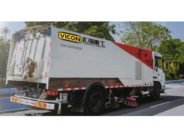 Sweeper Truck with High Pressure Washer