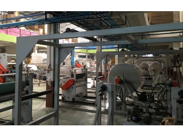 Plastic Sheet, Vertical 3-Rolled Sheet Extrusion Line