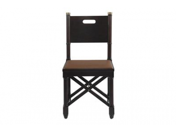 Dining Room Wood Frame Leather Chair