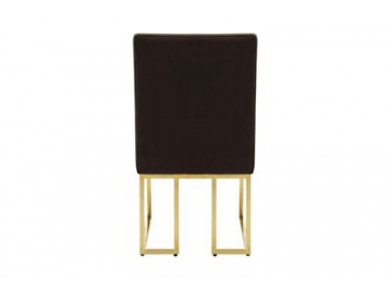 Metal Frame Fabric Dining Room Chair