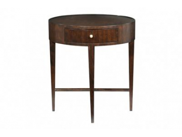 Round Corner Wood Table
