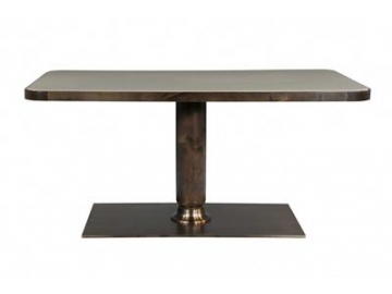 Modern Wood Metal Dining Table