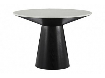 Modern Marble Top Wood Dining Table
