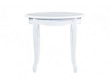White Round Wood Dining Table