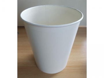 Automatic Paper Container / Food Bucket Forming Machine (Disposable Container Making Machine, making paper bucket and recycled paper containers like paper dinner bowls and cups)