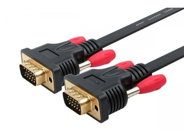 15-Pin VGA Cable, Flat Cable for Computer and TV