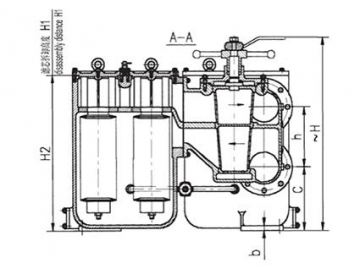 Dual Cylinder Oil Pan Filter