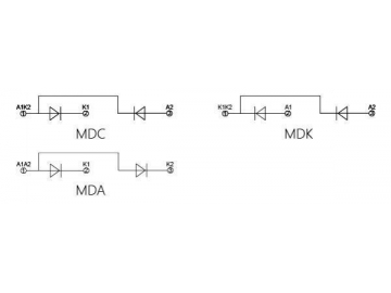 200A-1000A MDC MDA MDK Rectifier Diode Module