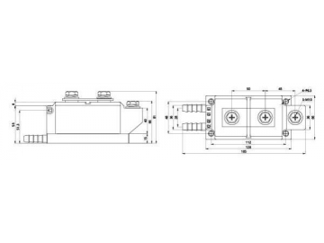 300A-800A MFC MFA MFK MFX Thyristor Rectifier Module