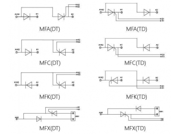 25A-110A MFC MFA MFK MFX Thyristor Rectifier Module