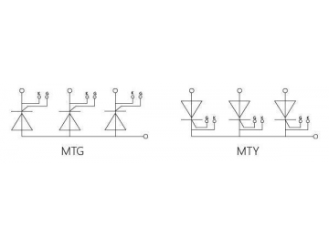 110A-160A MTG MTY Welding Rectifier Thyristor Module