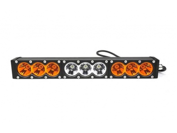 Single Row LED Light Bar with White Amber 10W Cree LEDs